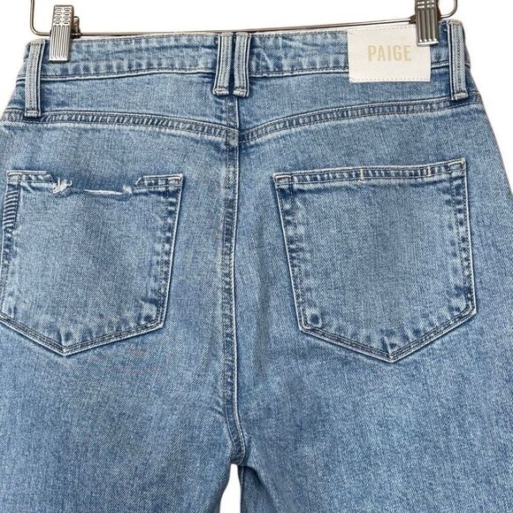 Paige Stella Straight Leg Denim Gnarly Destructed size 27 - Picture 7 of 13